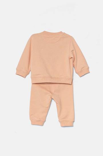 Спортивный костюм для младенцев Calvin Klein Jeans цвет оранжевый IN0IN00213 Спортивный костюм для младенцев Calvin Klein Jeans цвет оранжевый IN0IN00213