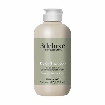 Шампунь-детокс 3DeLuXe Detox Shampoo для всех типов волос, со средиземноморскими травами, 250 мл