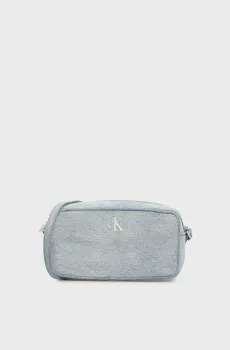 Женская голубая джинсовая сумка DOUBLE ZIP Голубой ONESIZE Calvin Klein LV04F3226G