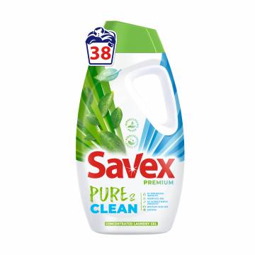 Гель для стирки Savex Premium Pure & Clean, 38 стирок, 1.71 л Гель для стирки Savex Premium Pure & Clean, 38 стирок, 1.71 л