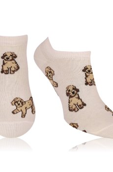 Носки женские AmiGA укороченные, пудель, размер 23-25