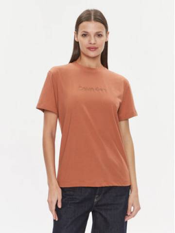 Calvin Klein Футболка Hero Logo K20K205448 Коричневий Regular Fit Calvin Klein Футболка Hero Logo K20K205448 Коричневий Regular Fit