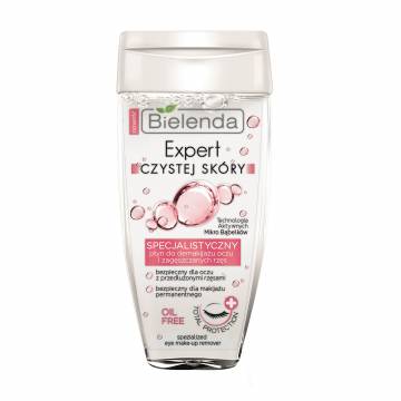 Жидкость для снятия макияжа с глаз и искусственных ресниц Bielenda Clean Skin Expert, 150 мл Жидкость для снятия макияжа с глаз и искусственных ресниц Bielenda Clean Skin Expert, 150 мл