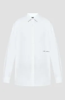 Мужская белая рубашка Белый L Karl Lagerfeld 553600.605976;10