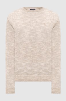 Бежевый меланжевый джемпер