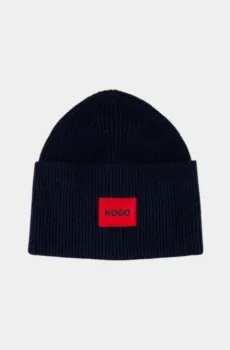 Мужская темно-синяя шапка Синий ONESIZE HUGO 11498