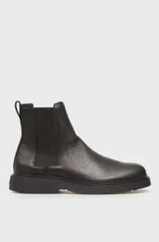 Мужские черные кожаные челси COMBAT Черный 40 Calvin Klein YM0YM01374