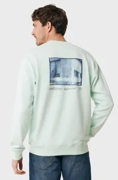 Мужской мятный свитшот Ментоловый S Mexx MF007504341M