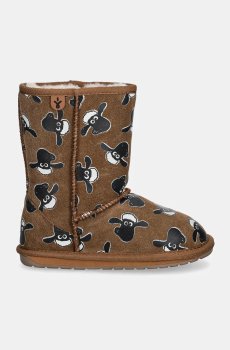 Детские замшевые сапоги Emu Australia Shaun The Sheep Print