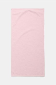Бавовняний рушник із рослинним візерунком - пастельний рожевий