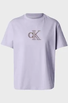 Женская сиреневая футболка SEASONAL Сиреневый S Calvin Klein Jeans LV047E827G