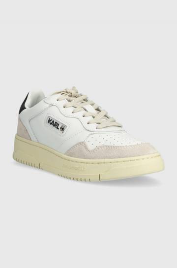 Кожаные кроссовки Karl Lagerfeld KREW KL цвет белый Кожаные кроссовки Karl Lagerfeld KREW KL цвет белый