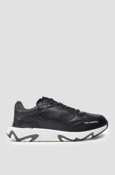 Мужские черные кожаные кроссовки Черный 41 Karl Lagerfeld 543470.855036;990