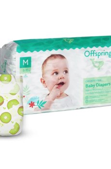 Подгузники Offspring Hairykiwi, размер M (6-10 кг), 42 шт