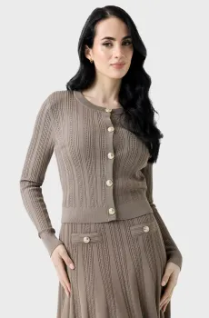 Женский бежевый кардиган Бежевый XS Guess W6YR26.Z0973;G1K8
