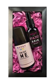 Набор для ухода за телом и волосами Mayur Enjoy Me (парфюмированный дезодорант, 50 мл + масло для бровей, 30 мл)