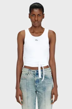 Женская белая майка T-ANKY-TAIL-S1 Белый XS Diesel A21019 0EJAI