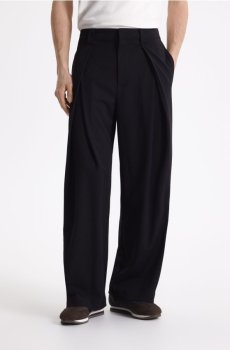 Reserved - Штани loose - чорний - 635JO-99X