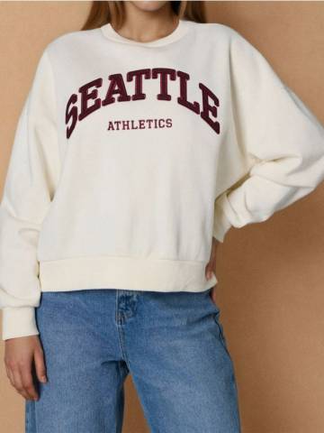 Світшот crewneck - нюдовий Світшот crewneck - нюдовий