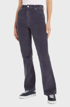 Женские темно-синие вельветовые брюки TJW SYLVIA HR FLARE WASHED CORD Синий 27-32 Tommy Jeans DW0DW18502