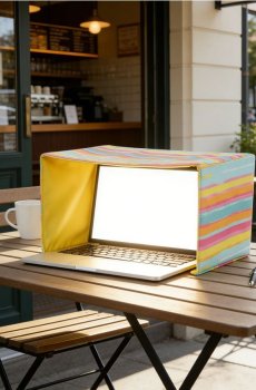 Сонцезахисний козирок для ноутбука - різнобарвний