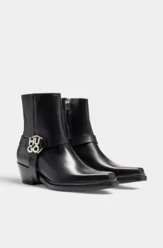 Женские черные ковбойки Черный 40 HUGO 5864