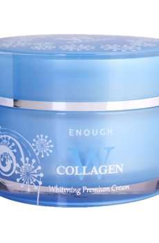Осветляющий крем для лица Enough W Collagen Whitening Premium Cream с коллагеном, 50 г