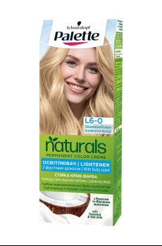 Безаммиачная краска для волос Palette Naturals Permanent Color Creme, L6-0 Скандинавский блондин, 110 мл