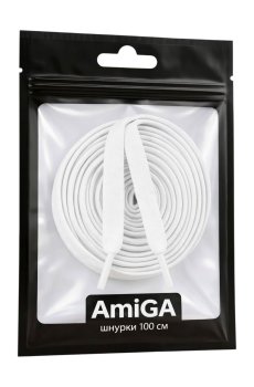 Шнурки AmiGA 100 см, белые