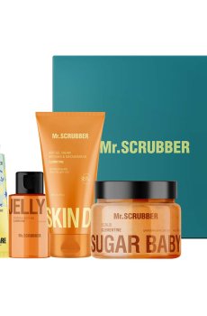 Набор Mr.Scrubber Orange Care (скраб, 450 г + крем-гель, 150 мл + крем для рук, 30 г + гель для душа, 100 мл)