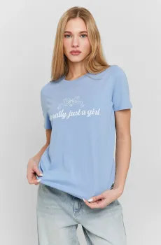 Женская голубая футболка Голубой S Tally Weijl STSCOTIKKYL2