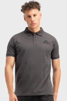 Мужское темно-серое поло LAMBSTON Серый S Lonsdale 117613