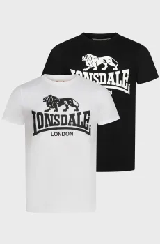 Мужская футболка (2 шт) Разноцветный XXL Lonsdale 114099