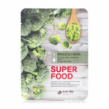Тканевая маска для лица Eyenlip Super Food Broccoli Mask с экстрактом брокколи, 23 мл Тканевая маска для лица Eyenlip Super Food Broccoli Mask с экстрактом брокколи, 23 мл