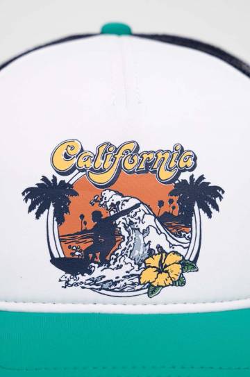 Кепка American Needle California цвет белый с принтом Кепка American Needle California цвет белый с принтом