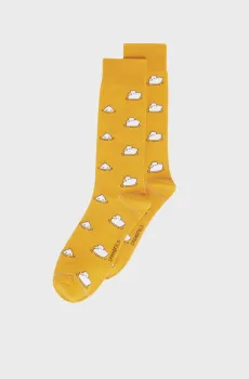 Мужские желтые носки с узором Желтый 39-42 SPRINGFIELD 653633