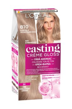 Безаммиачная краска для волос LOreal Paris Casting Creme Gloss 810 Перламутровый блонд, 180 мл
