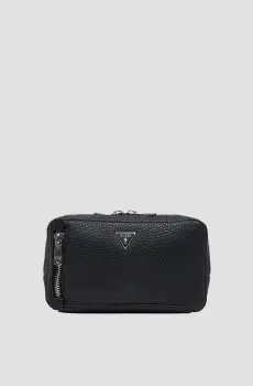 Мужская черная поясная сумка Черный ONESIZE Guess HMTOGR.P5221;BLA