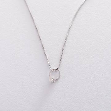 Серебряное колье с кольцом 18882 Серебряное колье с кольцом 18882