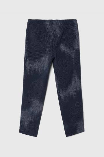 Детские спортивные штаны adidas цвет синий с узором