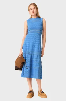 Женское голубое платье Голубой 36 MAJE MFPRO04663_Blue