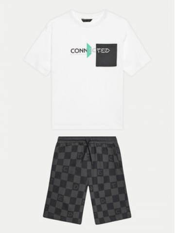 Mayoral Набір футболка і спортивні шорти 06668 Білий Regular Fit Mayoral Набір футболка і спортивні шорти 06668 Білий Regular Fit