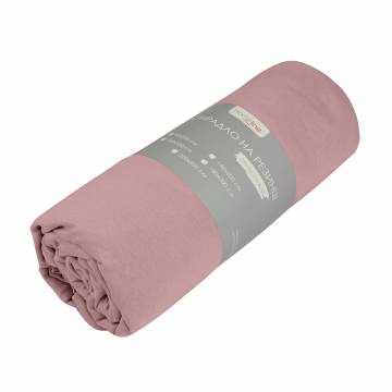 Трикотажная простынь на резинке Home Line розовая, 160*200 см (155877) Трикотажная простынь на резинке Home Line розовая, 160*200 см (155877)