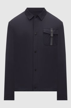 Синяя куртка с логотипом