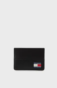 Мужской черный кожаный кардхолдер HERITAGE CC Черный ONESIZE Tommy Jeans AM0AM13868
