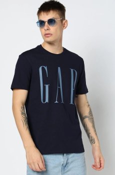 GAP Brand Logo Printed Pure Cotton T-shirt