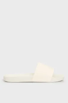 Женские белые слайдеры SLIDE MONOGRAM TPU Белый 40 Calvin Klein YW0YW01715