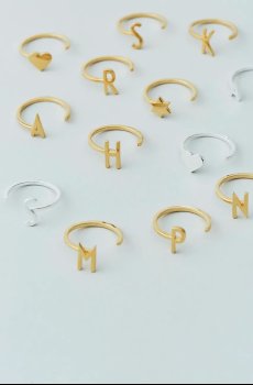 Серебряное кольцо Design Letters