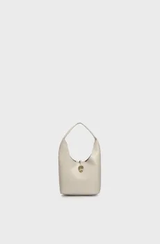 Женская белая сумка STONE LOCK SLOUCHY SMALL SHOULDE Белый ONESIZE Calvin Klein LV04K3176G