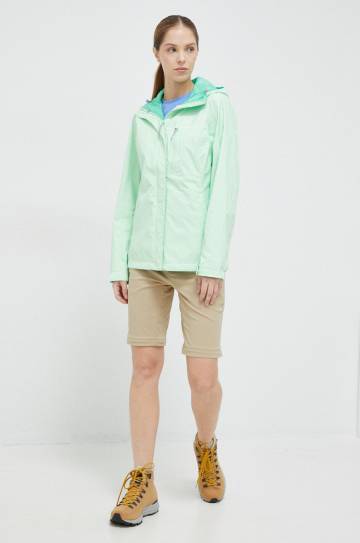 Куртка outdoor Columbia Pouring Adventure II цвет зелёный переходная 1760071-468 Куртка outdoor Columbia Pouring Adventure II цвет зелёный переходная 1760071-468